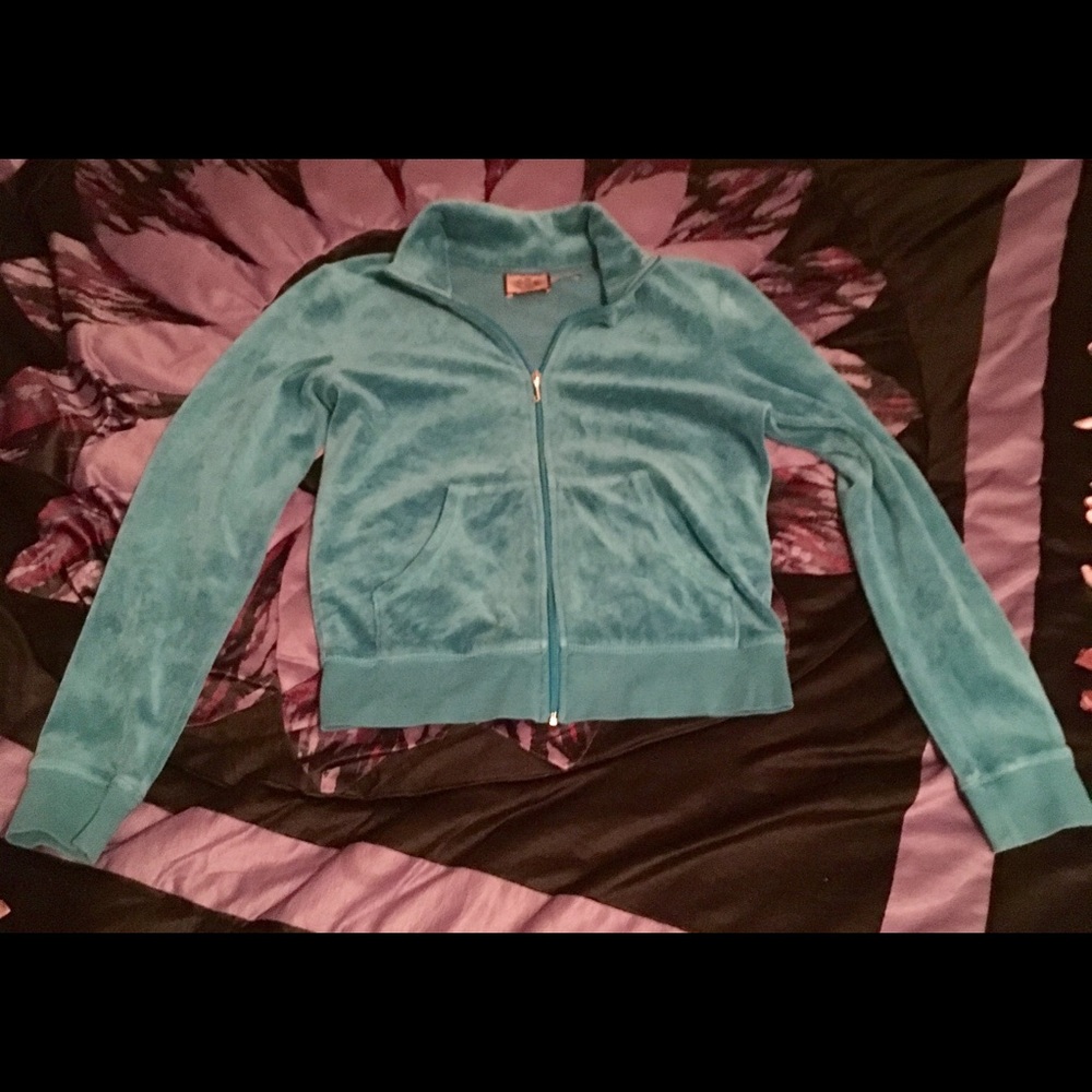 Gorgeous Turquoise Juicy Couture hoodie EUC MED! - Picture 2 of 3